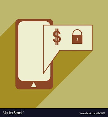 Flat with shadow icon stylish Mobile application vector image