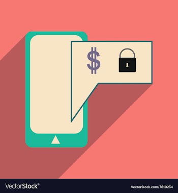 Flat with shadow icon stylish Mobile application vector image