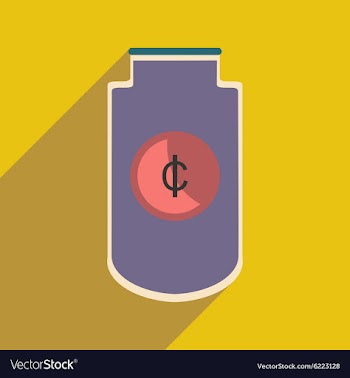Flat with shadow icon stylish purse for coins vector image