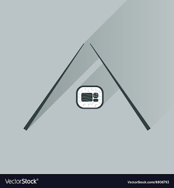 Flat with shadow Icon sushi and chopsticks vector image