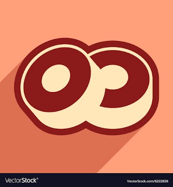 Flat with shadow icon Sushi rolls stylish vector image