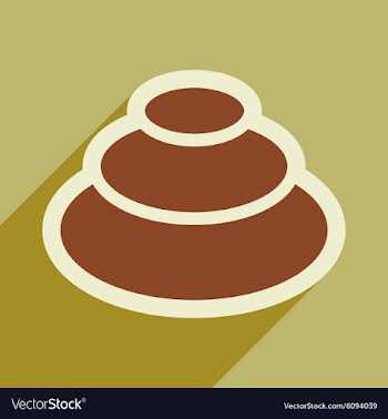 Flat with shadow icon wasabi on stylish background vector image