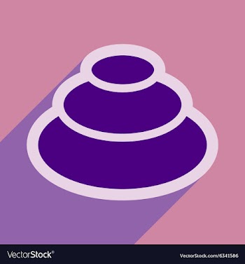 Flat with shadow icon wasabi on stylish background vector image