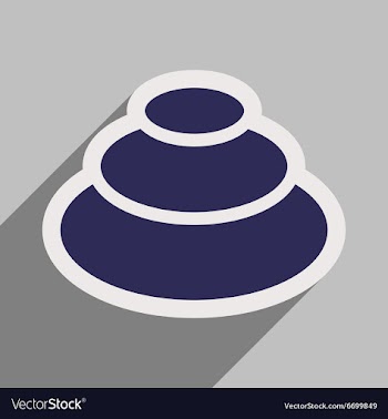 Flat with shadow icon wasabi on stylish background vector image