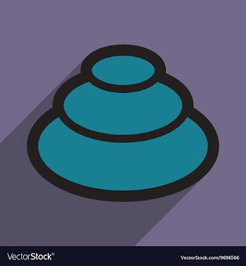 Flat with shadow icon wasabi on stylish background vector image