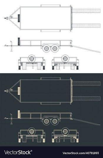 flatbed trailer blueprints