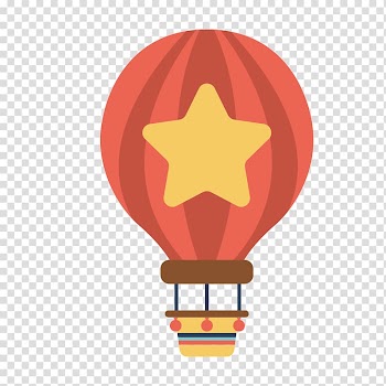 Flattened red balloon transparent background PNG clipart