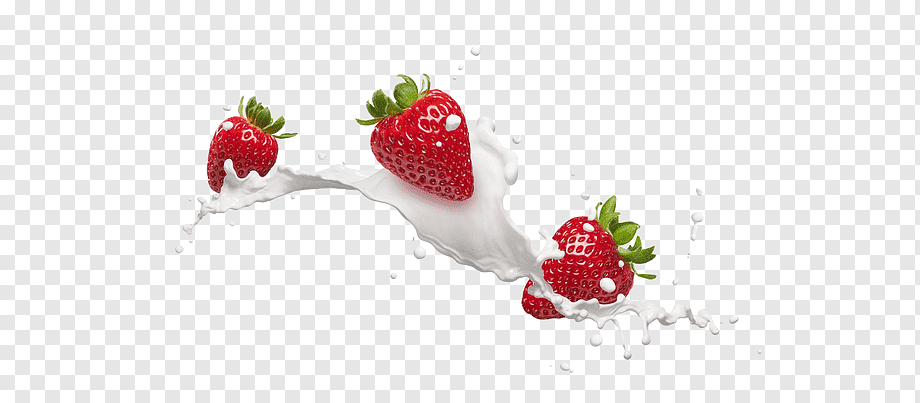 Flavored milk Frutti di bosco Cream Strawberry, Strawberry Milk, frutti Di Bosco, splash, food png