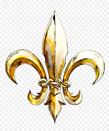 Fleur-de-lis Gold New Orleans Heart and Soul Show - gold 
