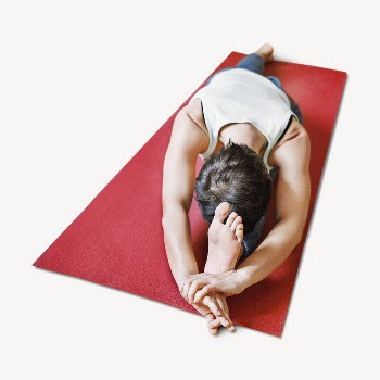 Flexible yoga woman collage element | Free PSD - rawpixel