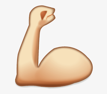Flexing Muscles Emoji - Whatsapp Emoji Muscle - Free Transparent ...
