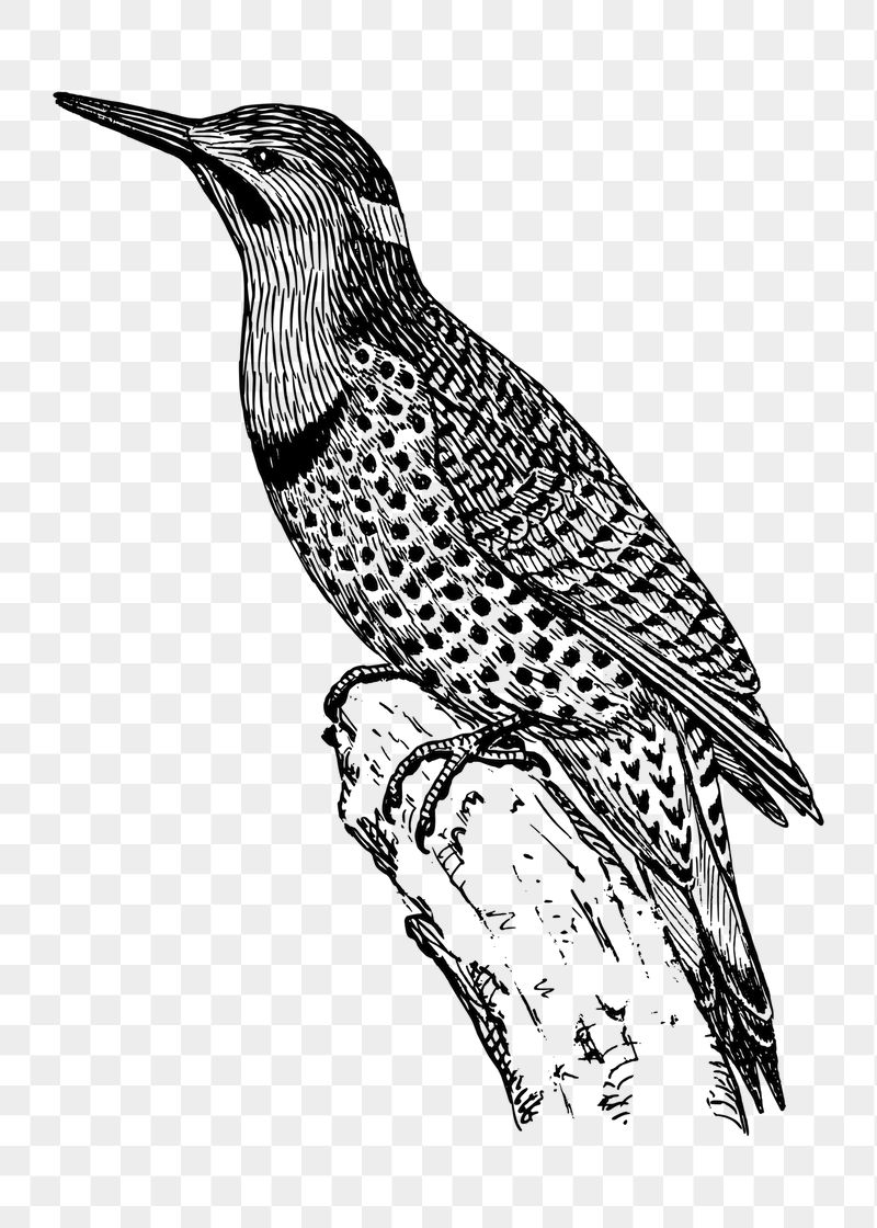 Flicker birds png sticker illustration, | Free PNG - rawpixel