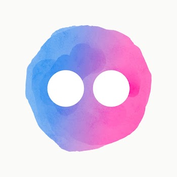 Flickr app icon psd with a watercolor graphic… | Free stock illustration | High Resolution graphic