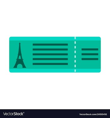 Flight and ticket advertising template with vector image