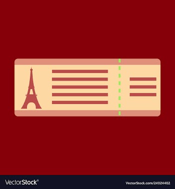 Flight and ticket advertising template with vector image