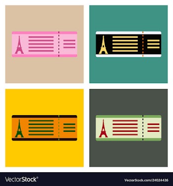 Flight and ticket advertising template with vector image
