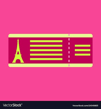 Flight and ticket advertising template with vector image