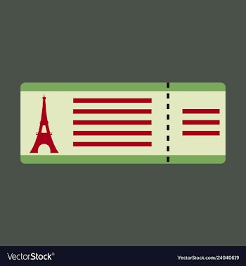 Flight and ticket advertising template with vector image