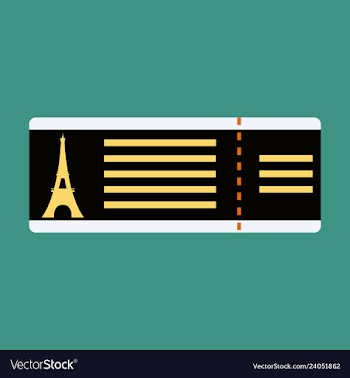 Flight and ticket advertising template with vector image