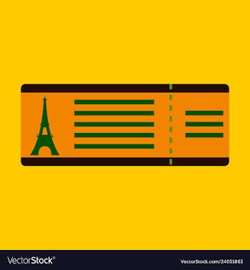 Flight and ticket advertising template with vector image