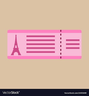 Flight and ticket advertising template with vector image
