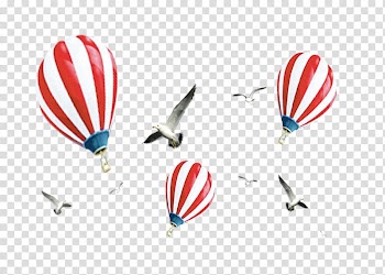 Flight Hot air balloon, hot air balloon transparent background PNG clipart