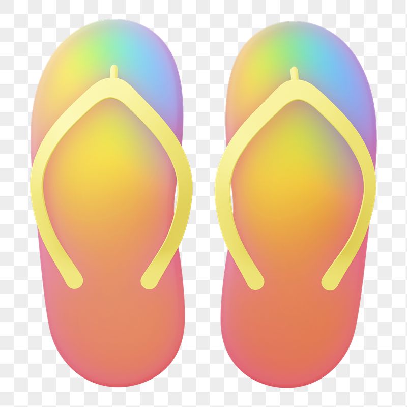 Flip flop png sticker, colorful | Free PNG - rawpixel