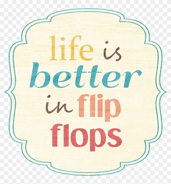 Flip Flops, Word Art, Stamp, Stamps, Beach Sandals - Elisabetta Della Trinità - Sicari Antonio Maria