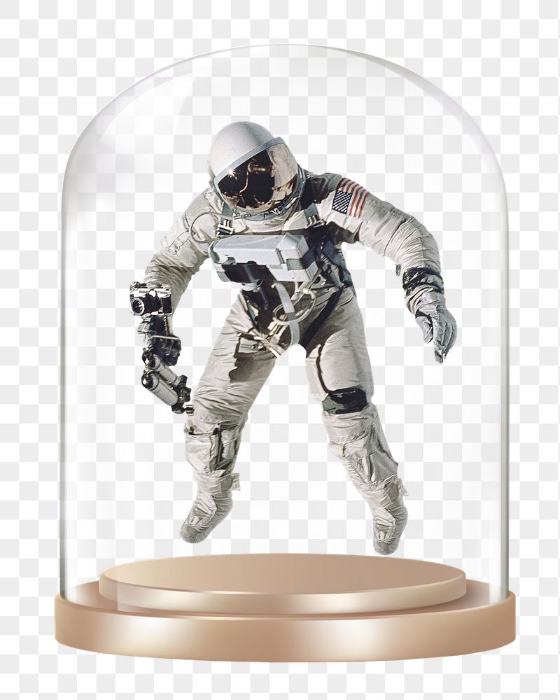 Floating astronaut png glass dome | Free PNG - rawpixel
