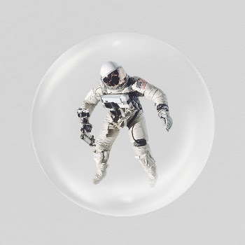 Floating astronaut sticker, galaxy aesthetic | Free PSD - rawpixel