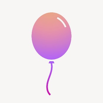 Floating balloon icon, gradient design | Free Icons - rawpixel