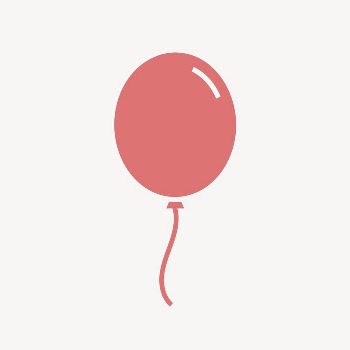 Floating balloon icon, pink flat | Free Icons - rawpixel