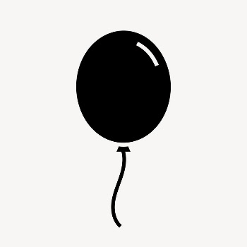 Floating balloon icon, simple flat | Free Icons - rawpixel