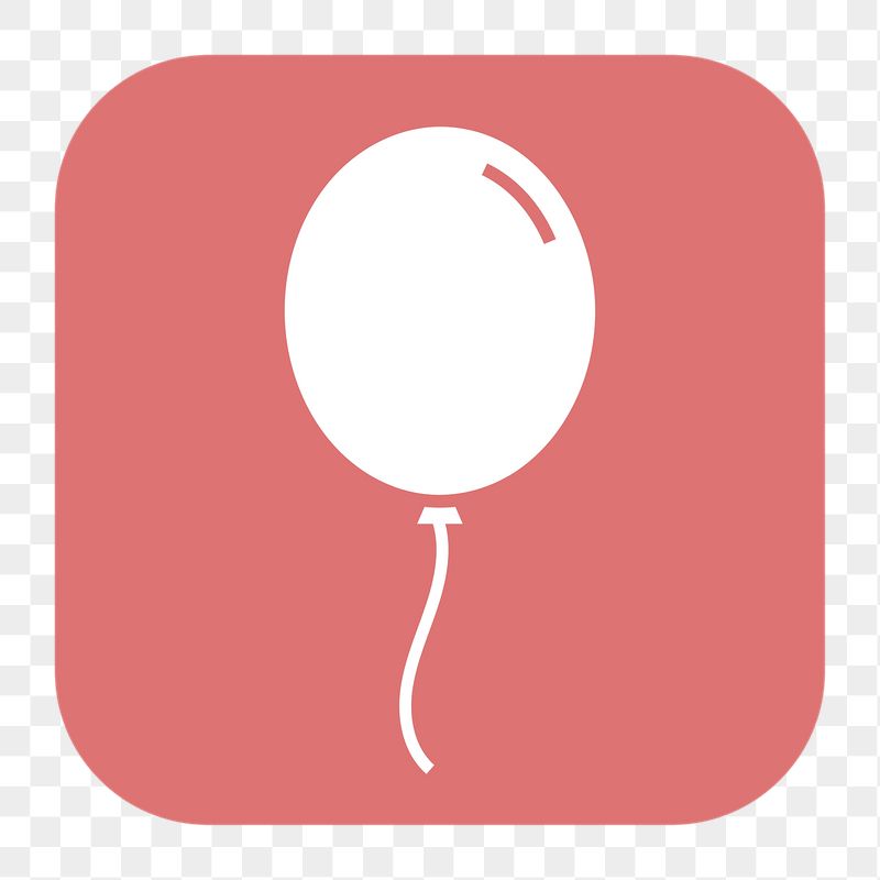 Floating balloon png sticker, flat | Free Icons - rawpixel