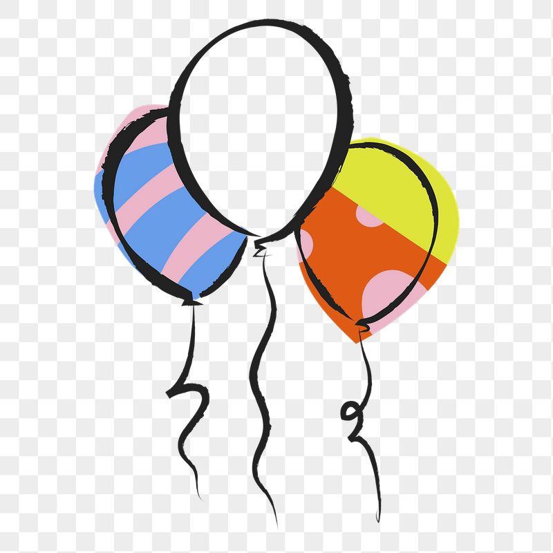Floating balloons png sticker, colorful | Free PNG Illustration - rawpixel