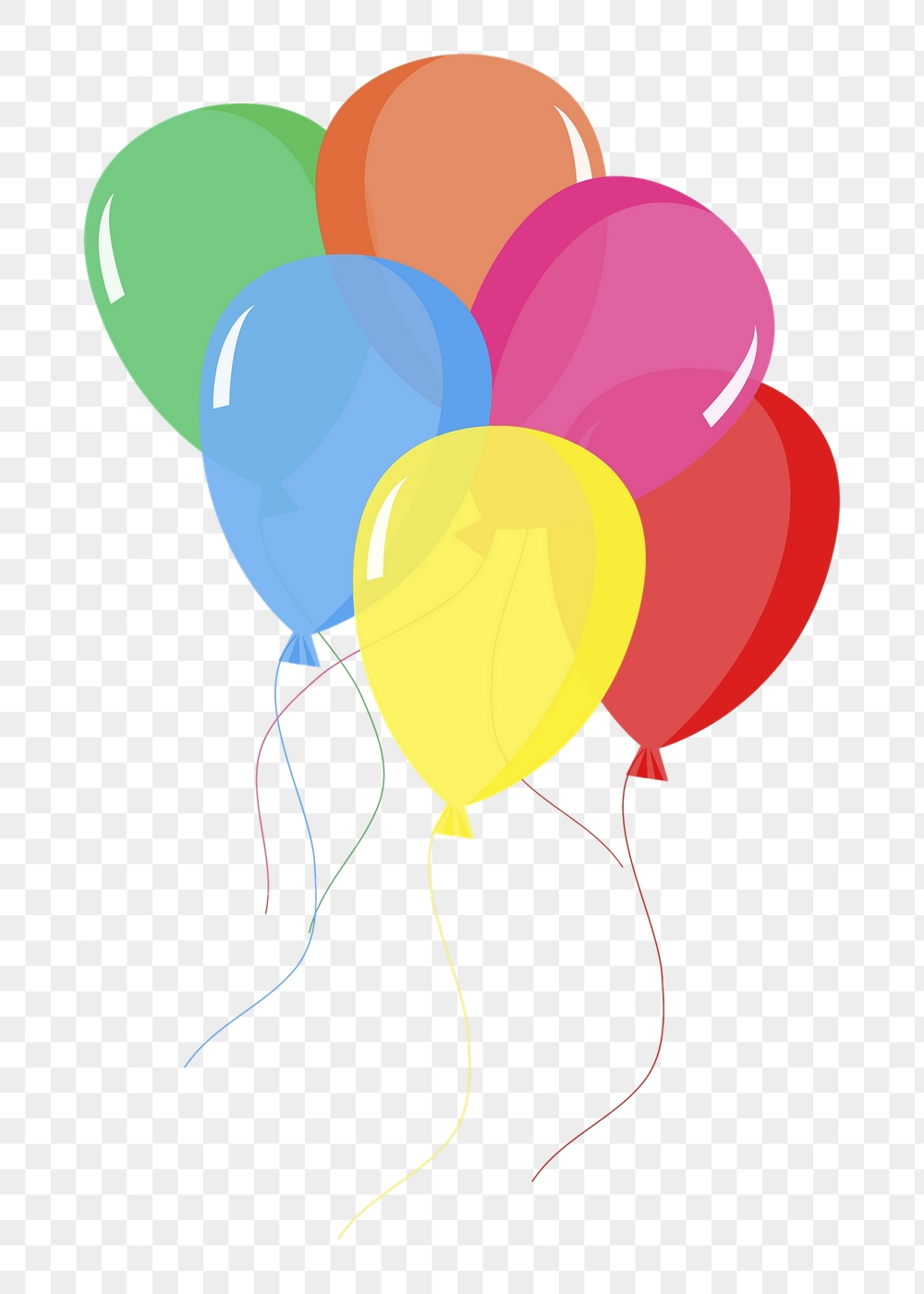 Floating balloons png sticker, party | Free PNG - rawpixel