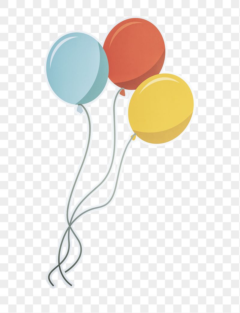 Floating balloons png sticker, transparent | Free PNG - rawpixel