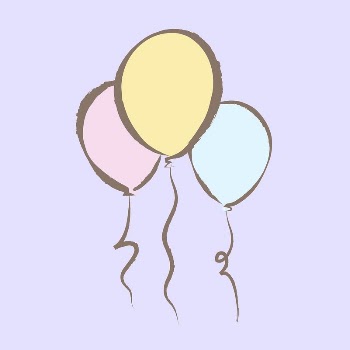 Floating balloons sticker, pastel doodle | Free PSD Illustration - rawpixel