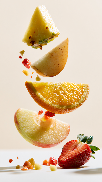 Floating Fresh Fruits
