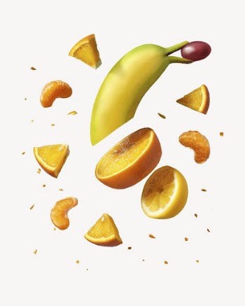 Floating fruit collage element psd | Free PSD - rawpixel