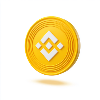 Floating Golden Cryptocurrency Token