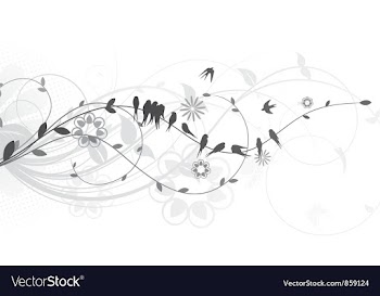 Flock of birds vector image