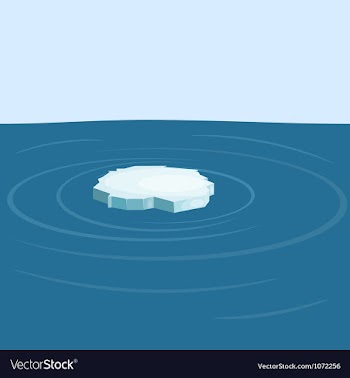 Floe in the sea yeps10 vector image