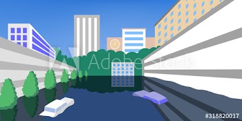 Flood disaster concept