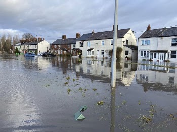 Flooded town. Original public domain | Free Photo - rawpixel