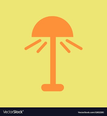 Floor lamp vector image
