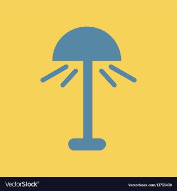 Floor lamp vector image