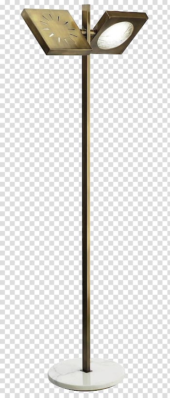 Floor Lamps, brass LED light transparent background PNG clipart