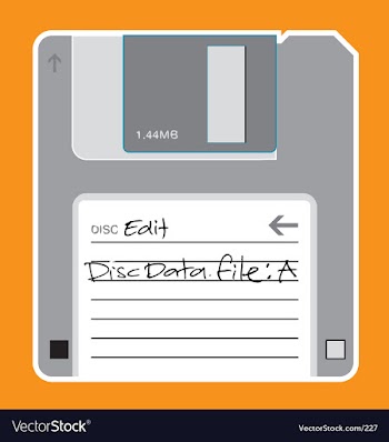 Floppy disc illustration vector image