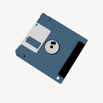 Floppy disc sticker, retro illustration | Free Vector - rawpixel